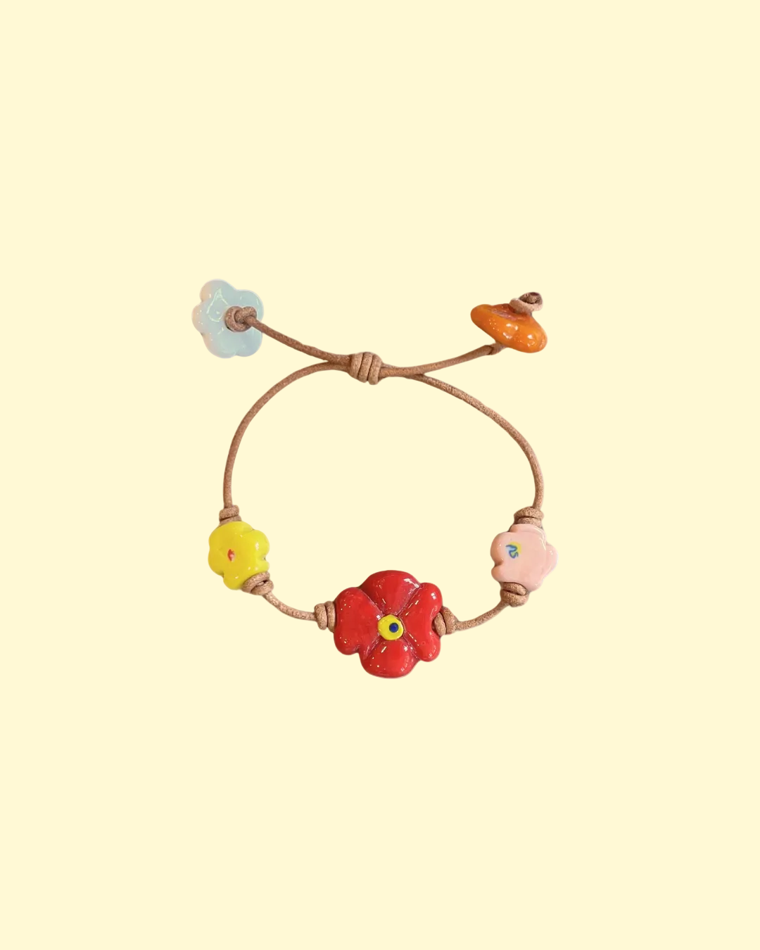 Daisy Leather Bracelet