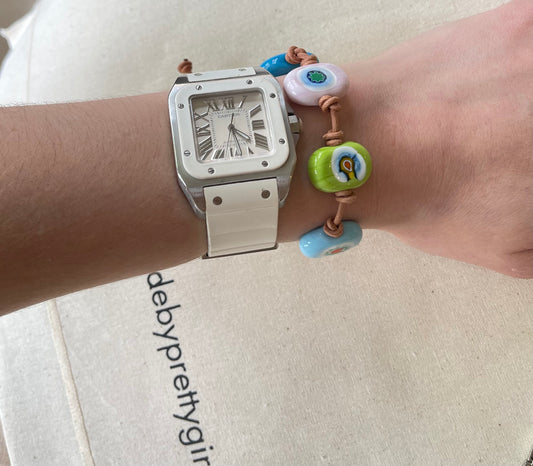 Mari Pastel Leather Bracelet