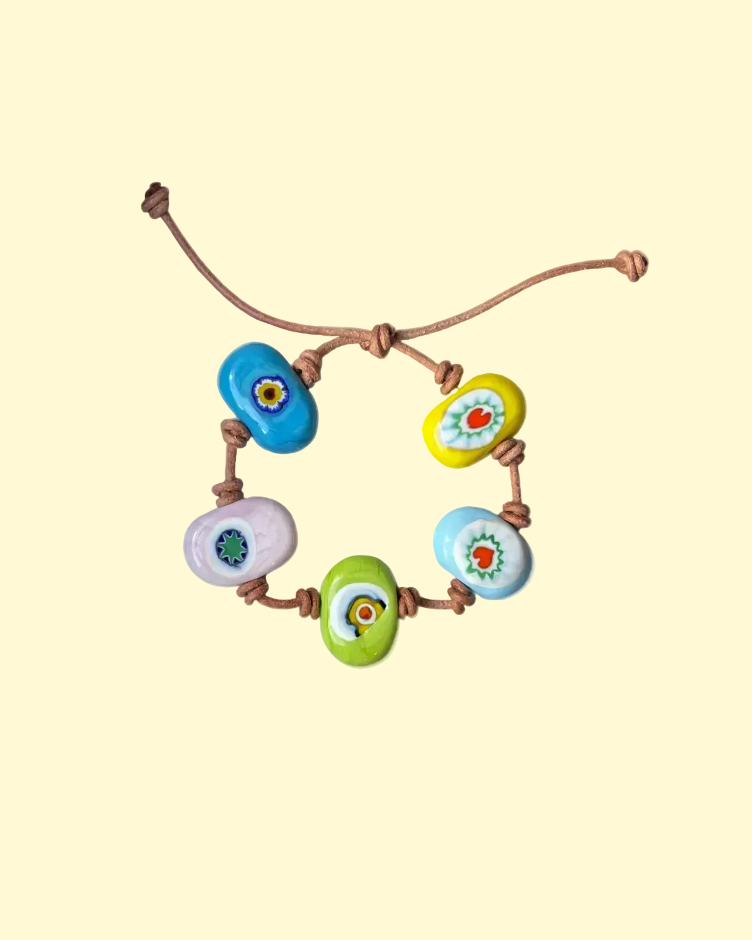 Mari Pastel Leather Bracelet