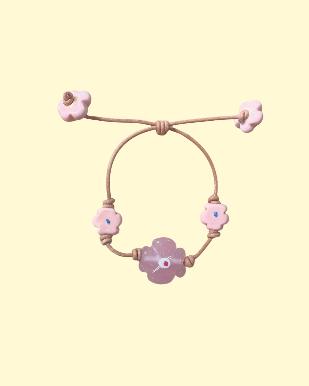 Daisy Leather Bracelet