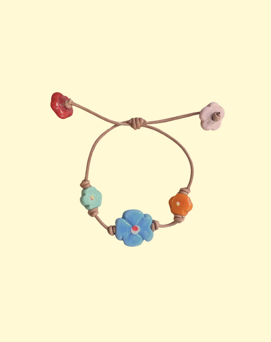 Daisy Leather Bracelet